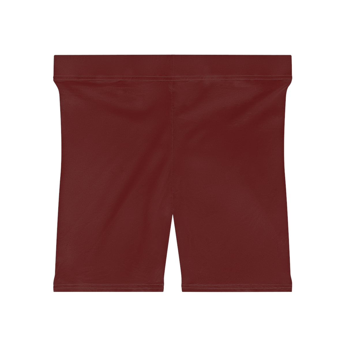 Autumn Maroon Fitness Biker Shorts