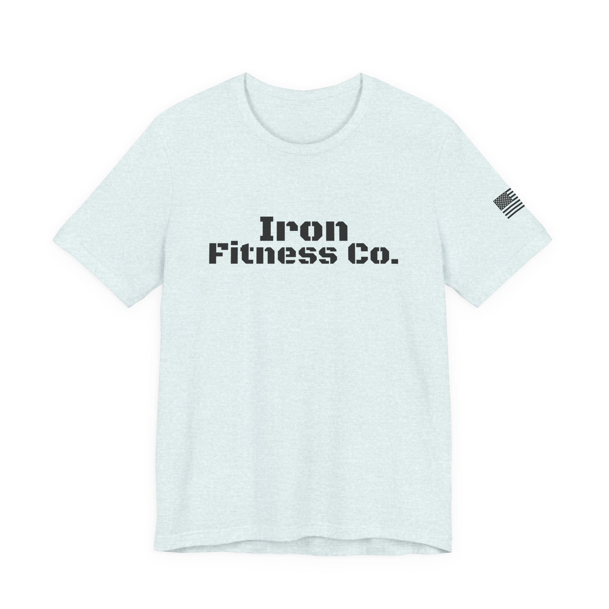 Iron Fitness Co. "American Made" Fitted Gym Tee | Bella Canvas 3001