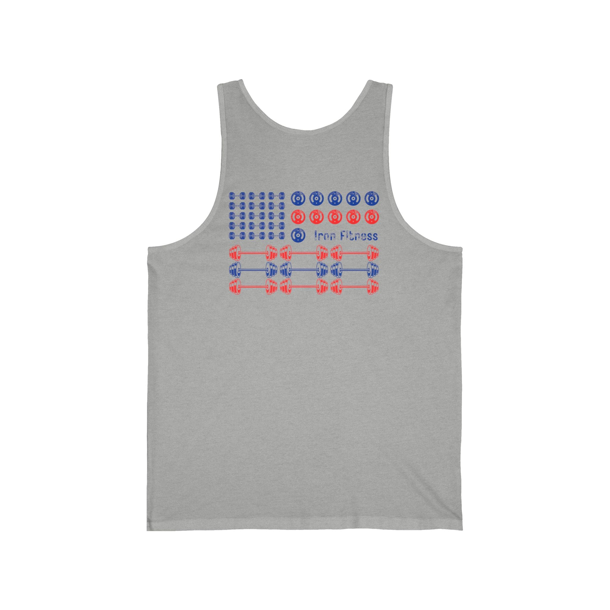 Iron Fitness Patriotic Flag Men's Tank Top