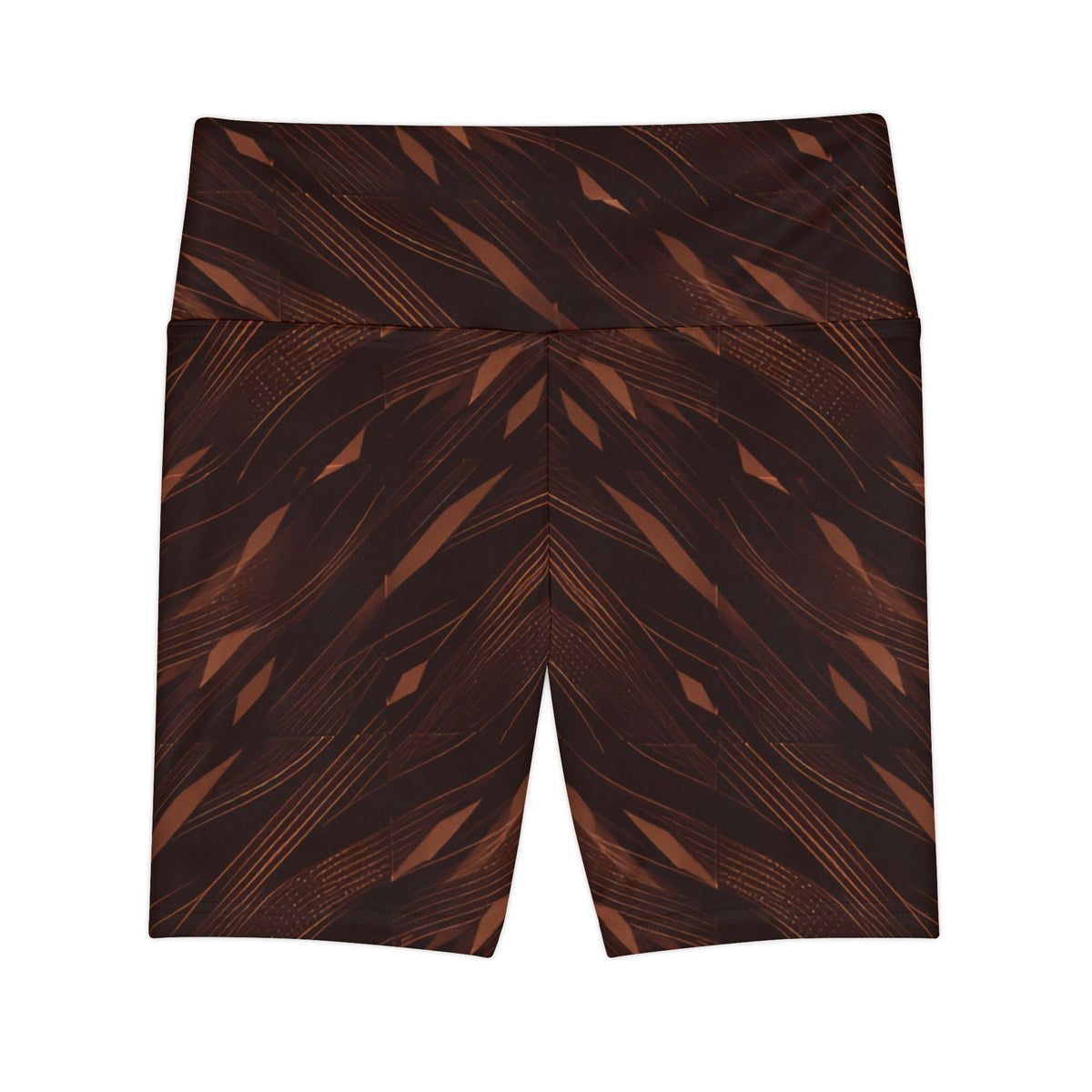Iron Fitness Brown Abstract Workout Shorts