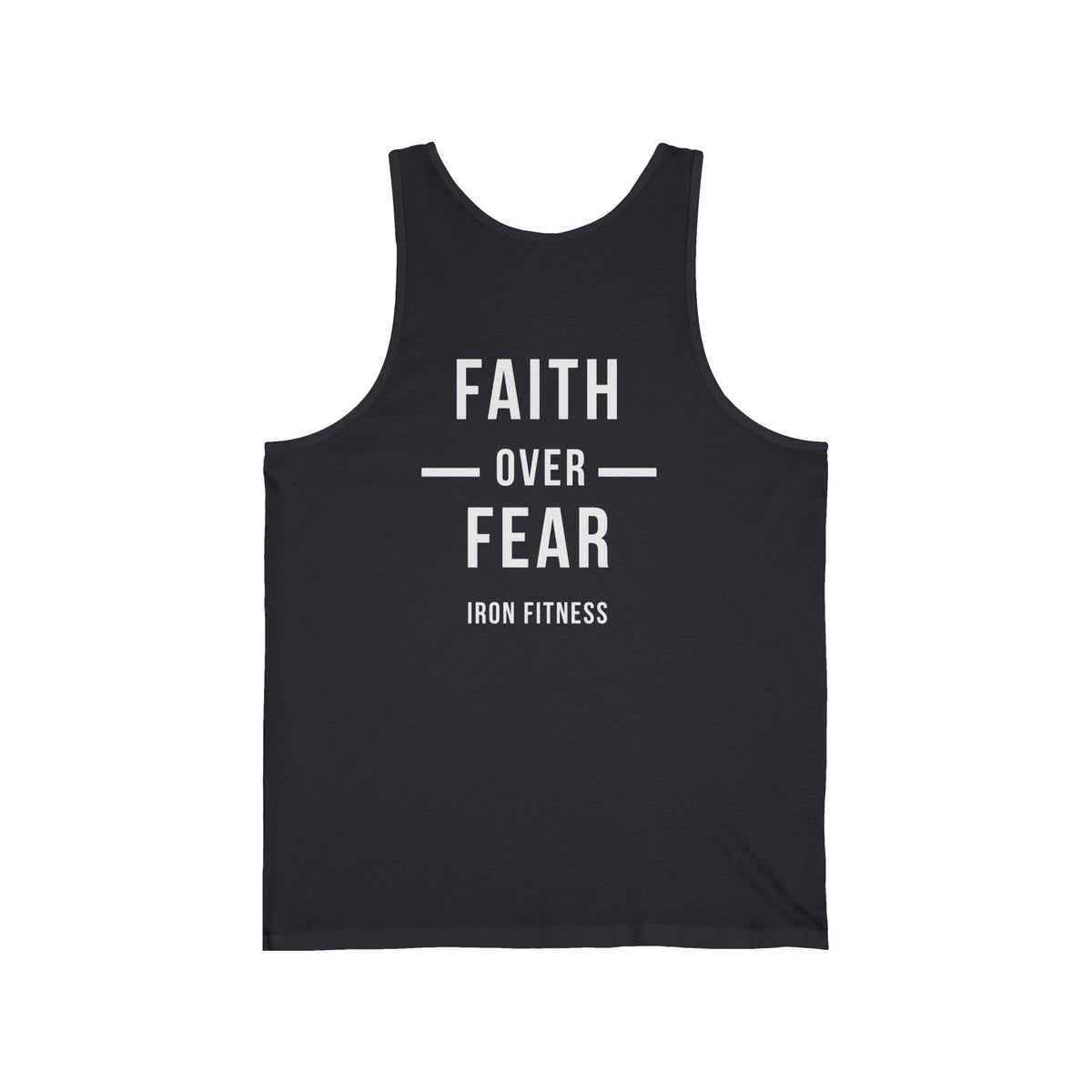 Iron Fitness "Faith Over Fear" Men's Athletic Tank Top