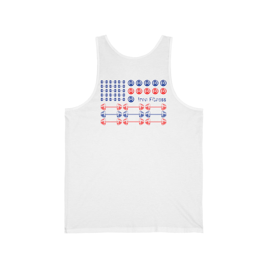 Iron Fitness Patriotic Flag Men's Tank Top