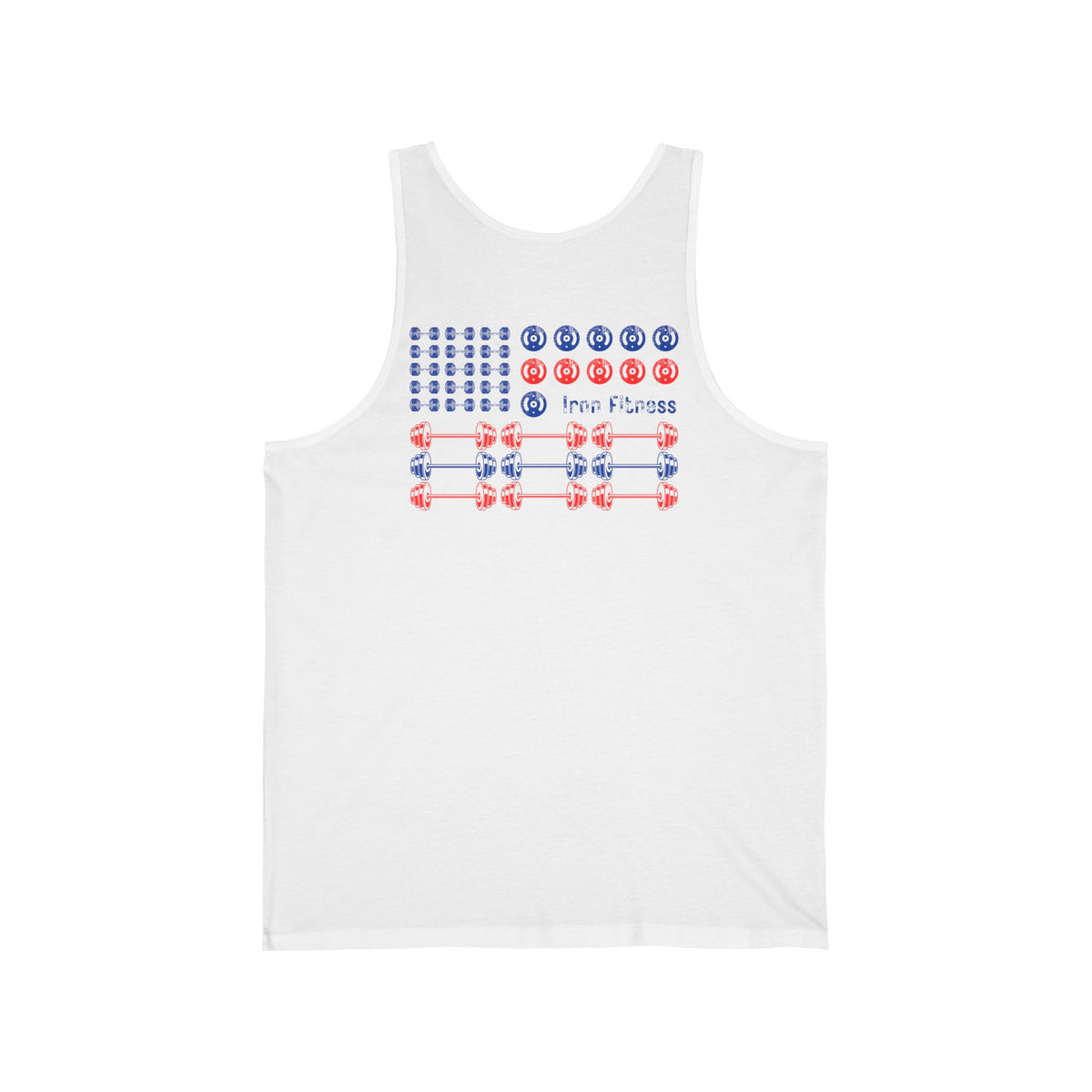 Iron Fitness Patriotic Flag Men's Tank Top