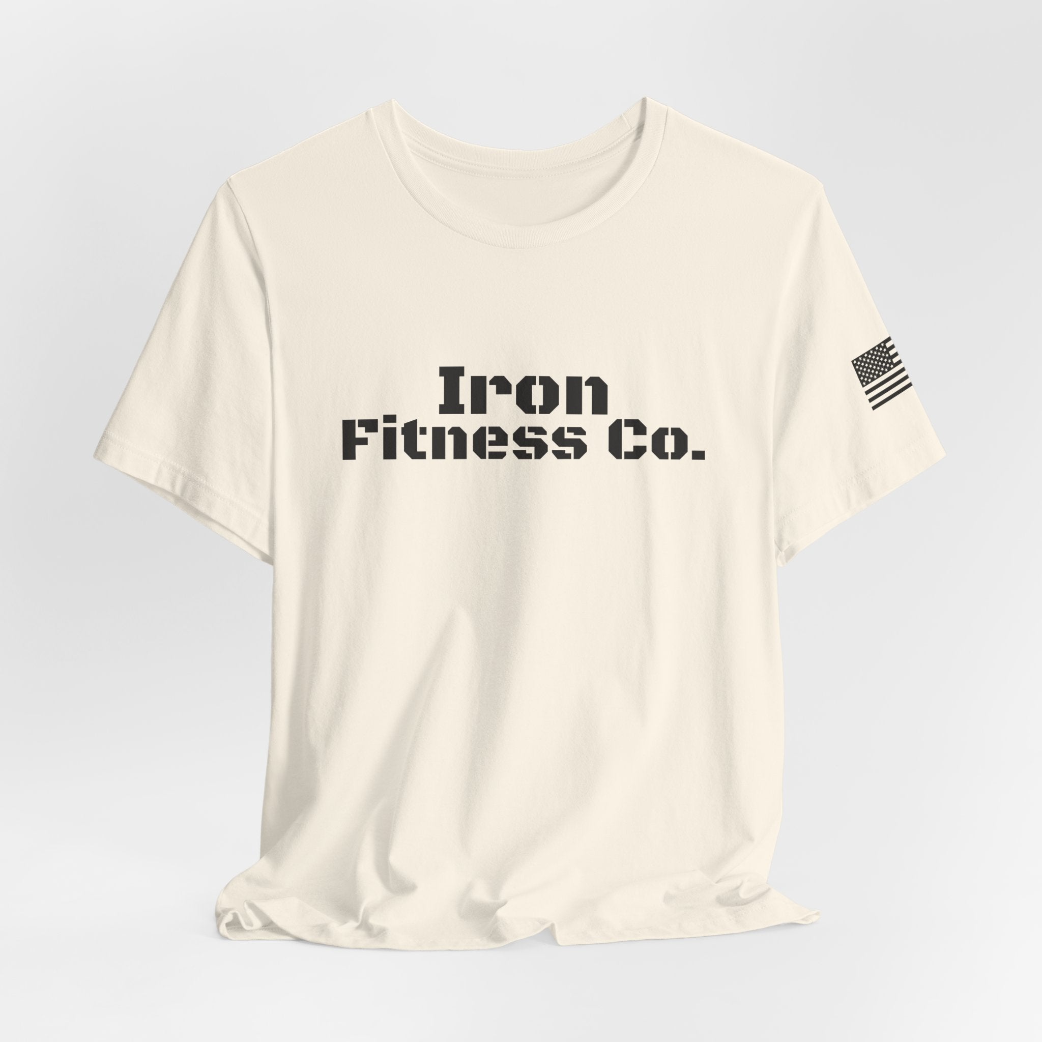 Iron Fitness Co. "American Made" Fitted Gym Tee | Bella Canvas 3001