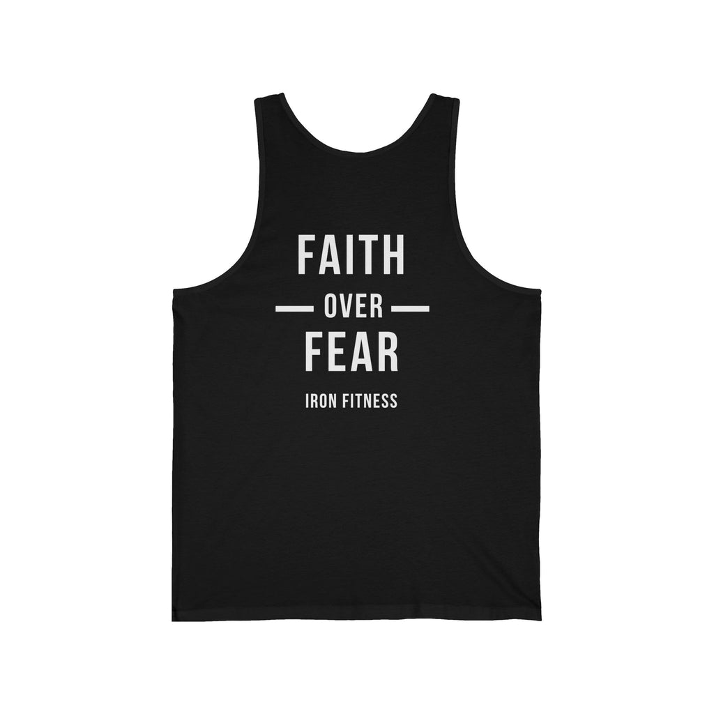 Iron Fitness "Faith Over Fear" Men's Athletic Tank Top
