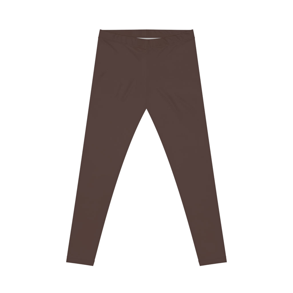 Women's Dark Chocolate High-Waisted Leggings | Versatile Athleisure & Lounge Pants