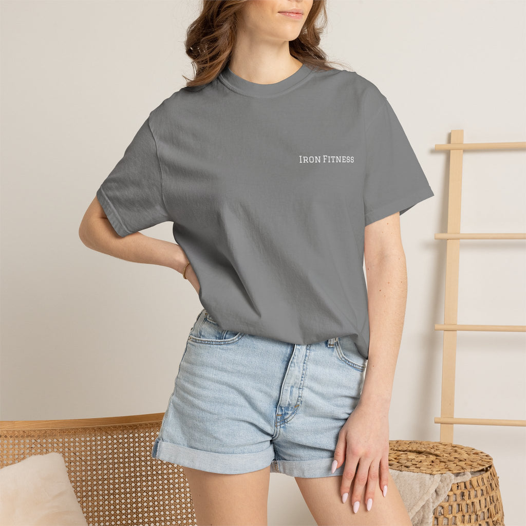 Iron Sharpens Iron - Christian Fitness Heavyweight Tee