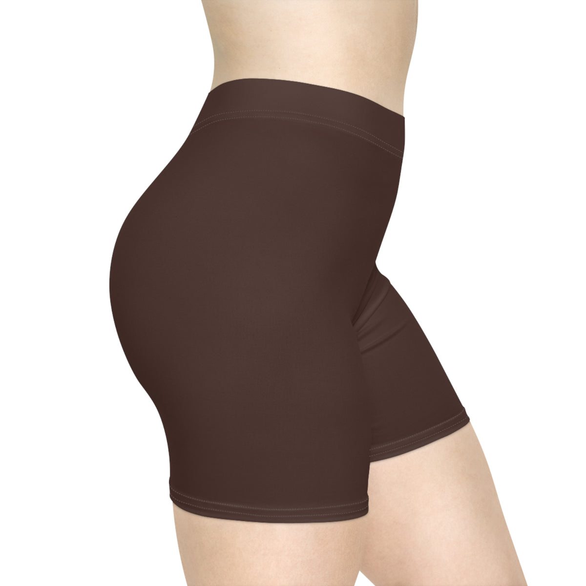 Dark Chocolate Fitness Biker Shorts