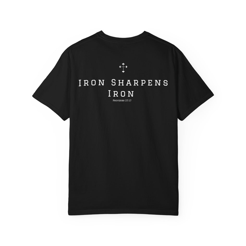 Iron Sharpens Iron - Christian Fitness Heavyweight Tee