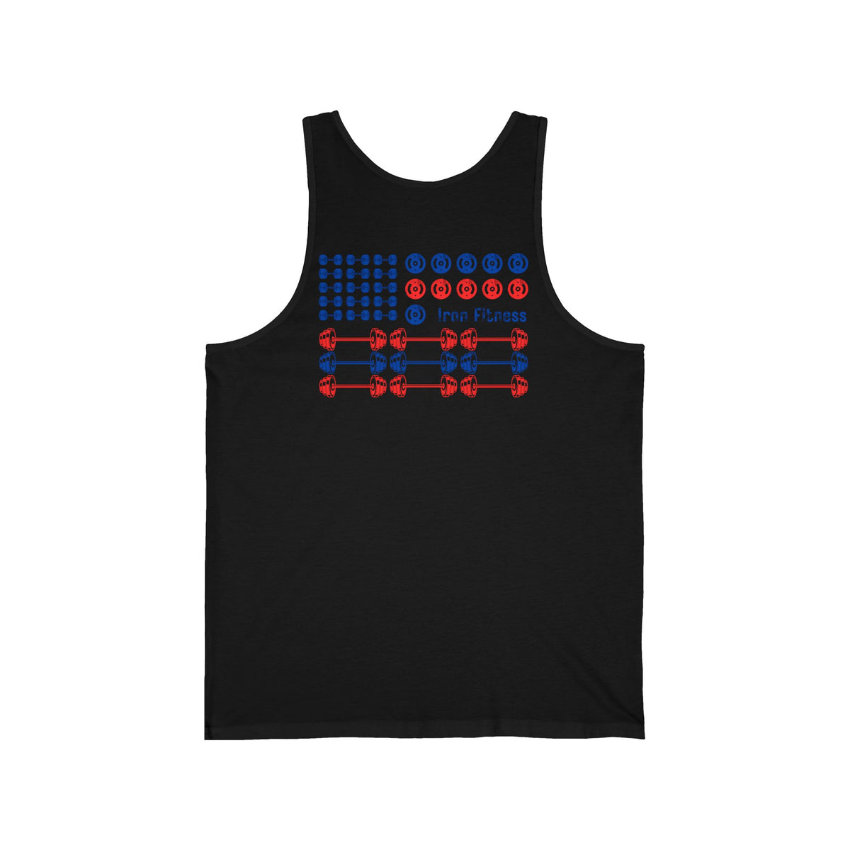 Iron Fitness Patriotic Flag Men's Tank Top