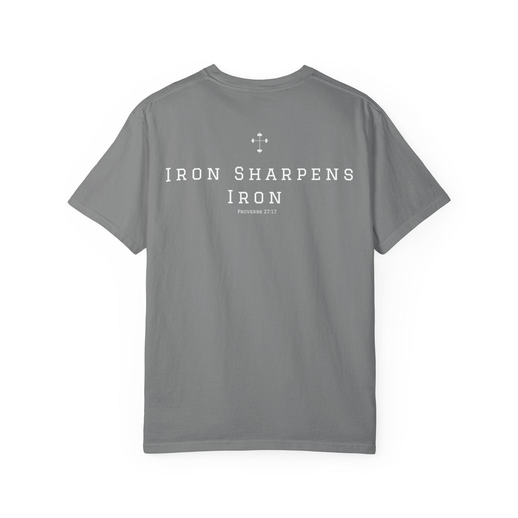 Iron Sharpens Iron - Christian Fitness Heavyweight Tee