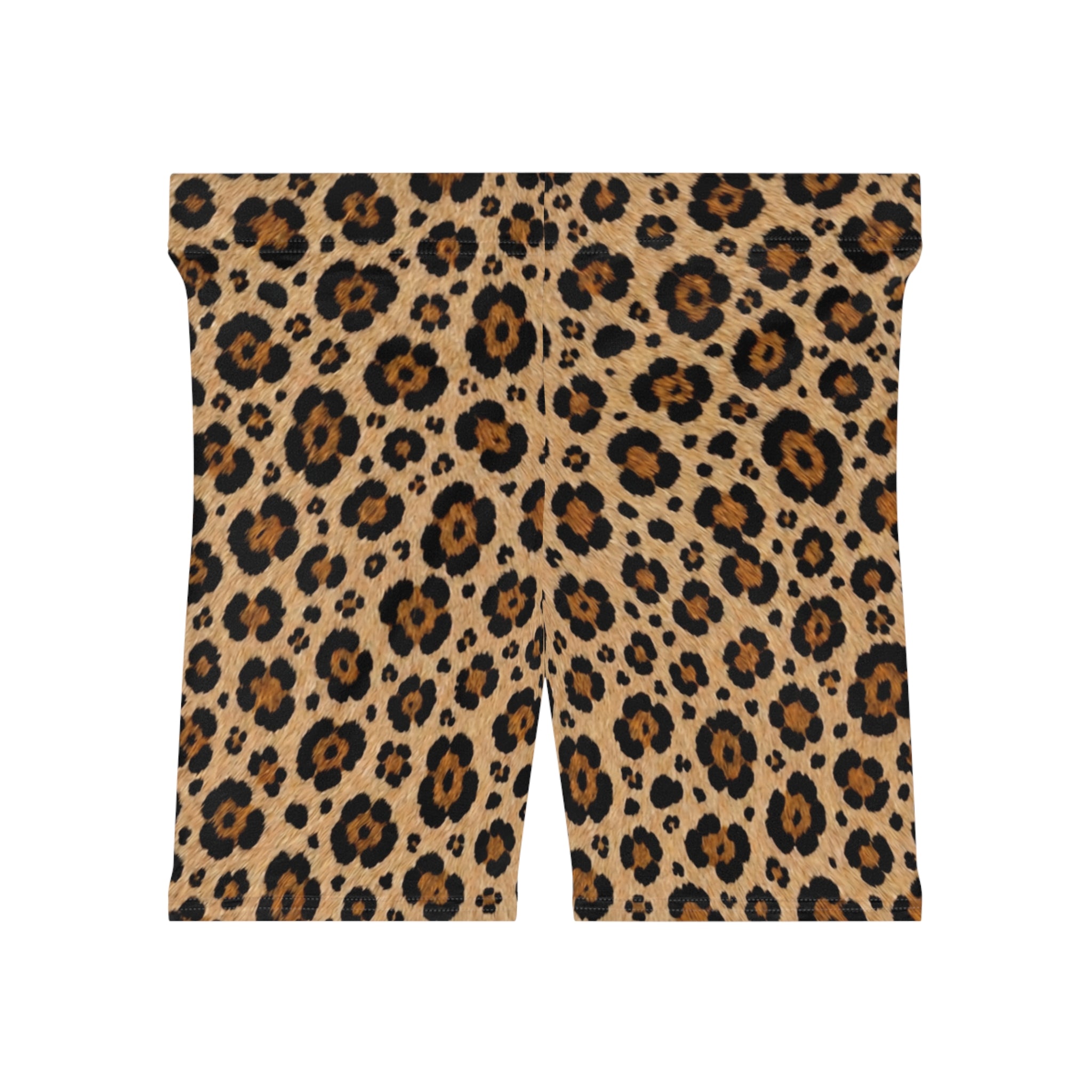 Leopard Print Biker Shorts