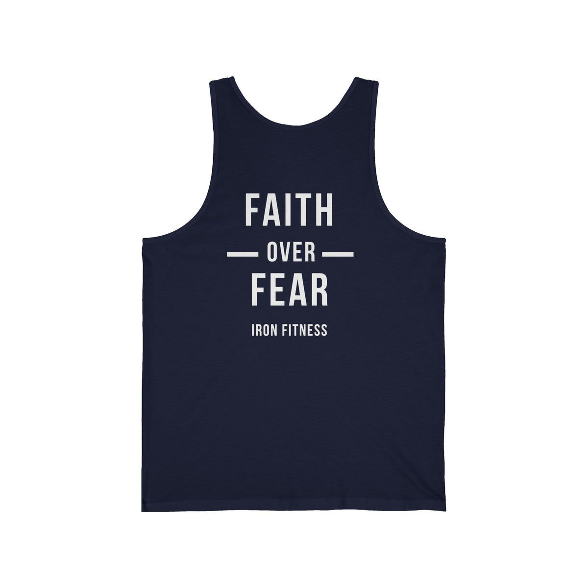 Iron Fitness "Faith Over Fear" Men's Athletic Tank Top
