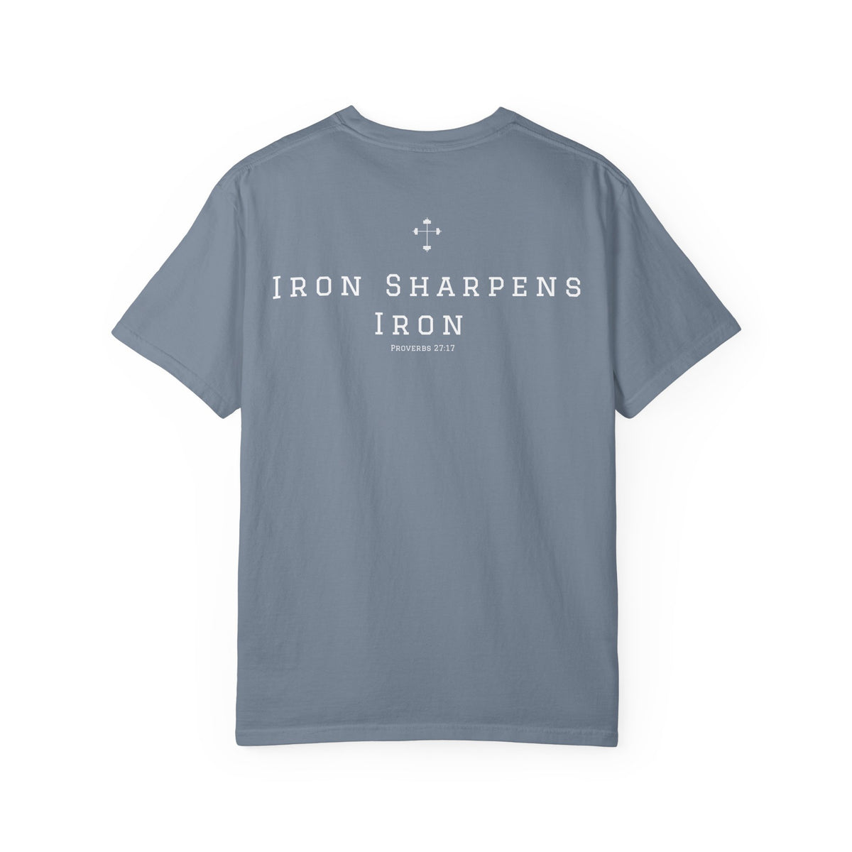 Iron Sharpens Iron - Christian Fitness Heavyweight Tee