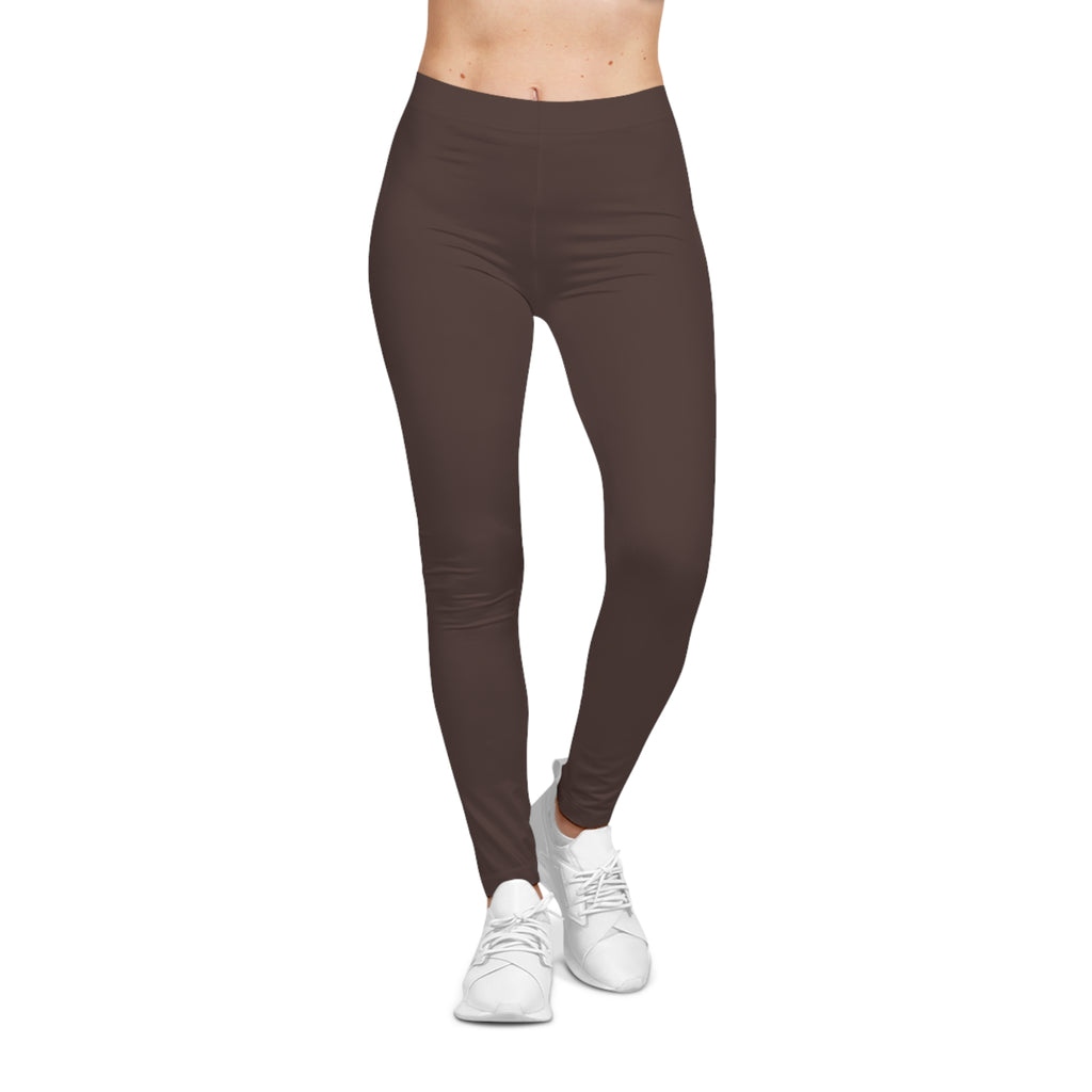 Women's Dark Chocolate High-Waisted Leggings | Versatile Athleisure & Lounge Pants