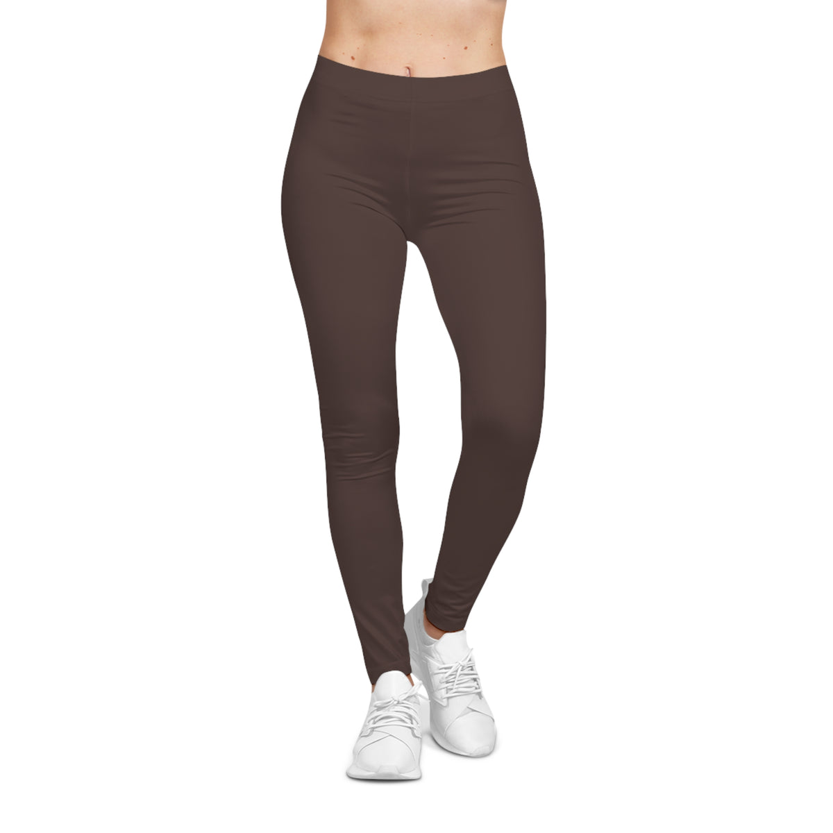 Women's Dark Chocolate High-Waisted Leggings | Versatile Athleisure & Lounge Pants