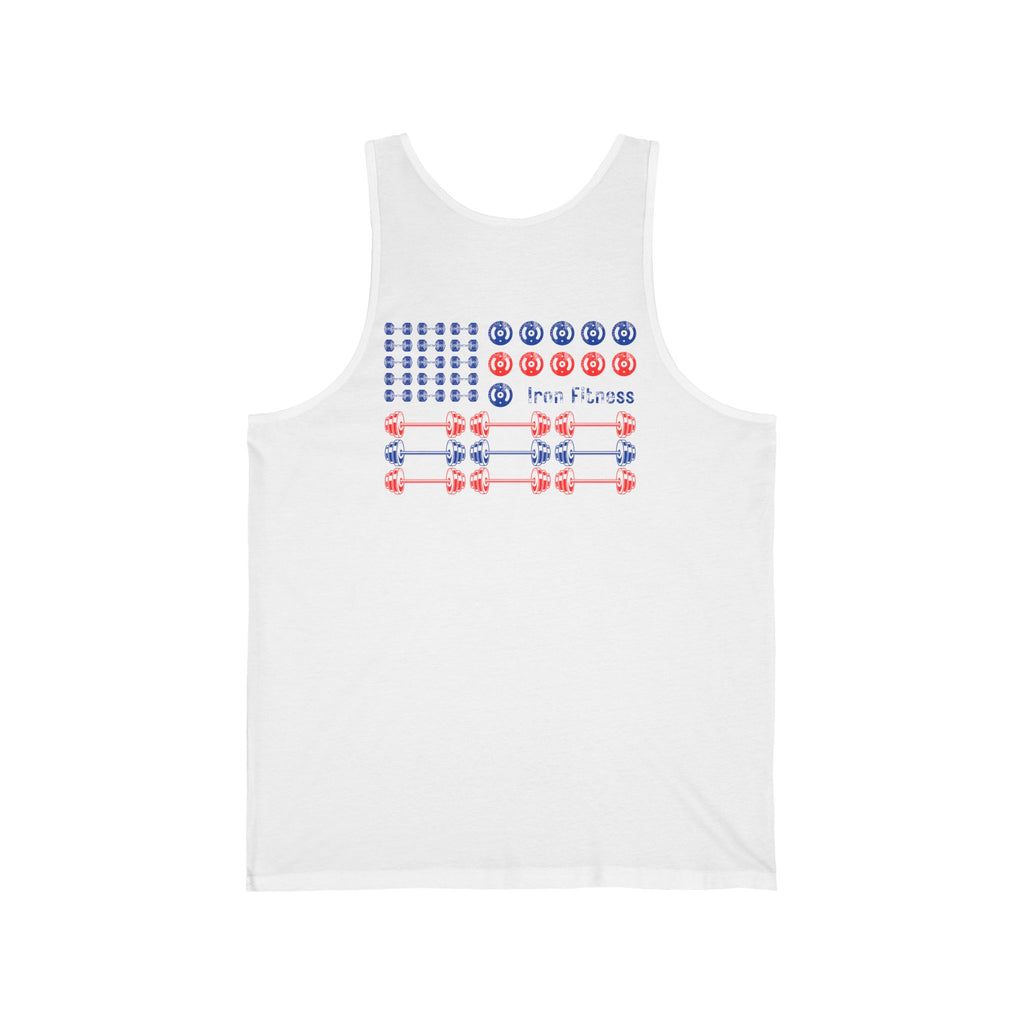 Iron Fitness Patriotic Flag Men's Tank Top