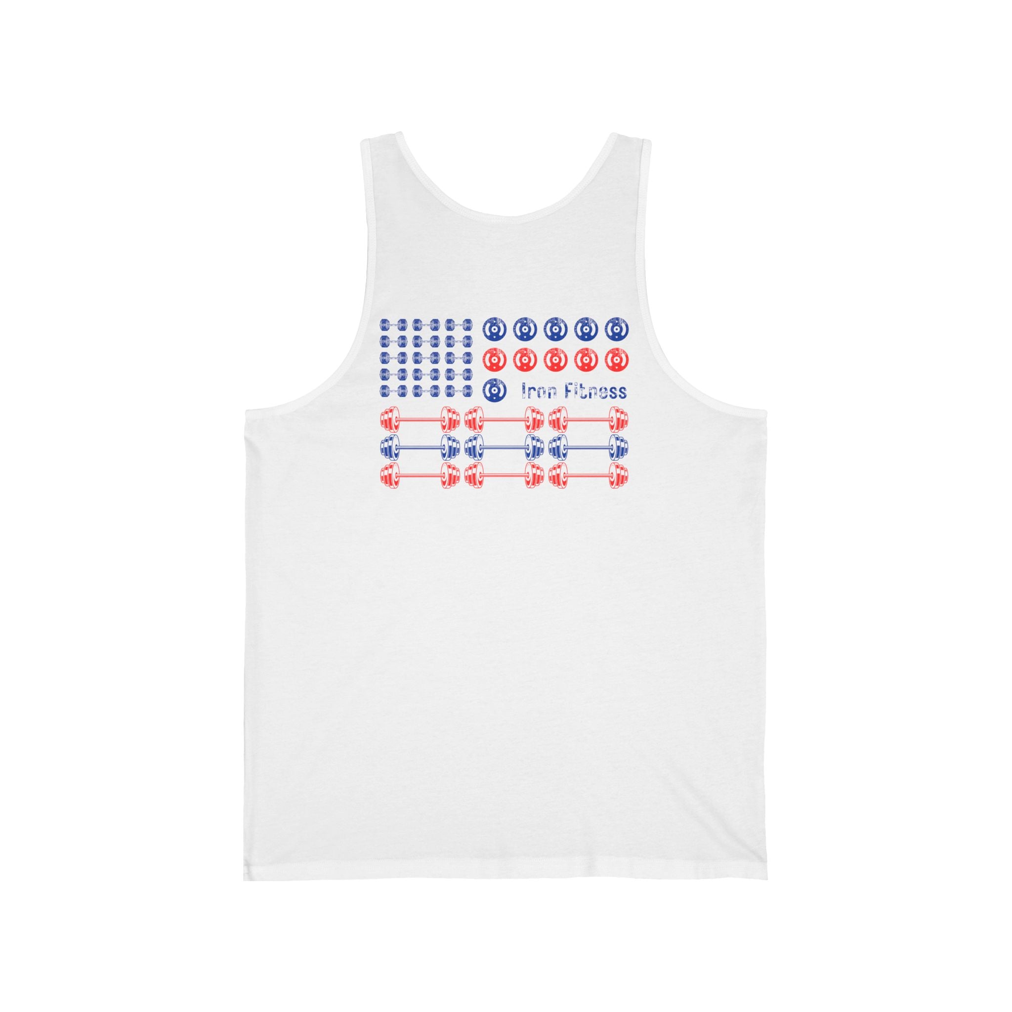 Iron Fitness Patriotic Flag Men's Tank Top