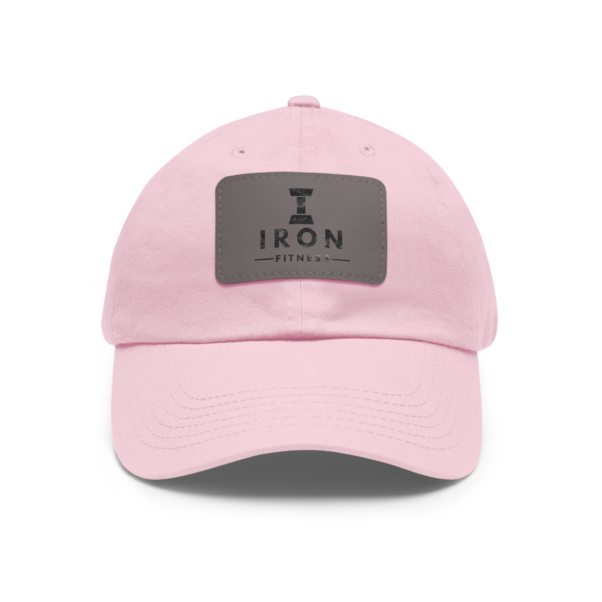 Iron Fitness Leather Patch Dad Hat | Unisex Vintage-Style Baseball Cap
