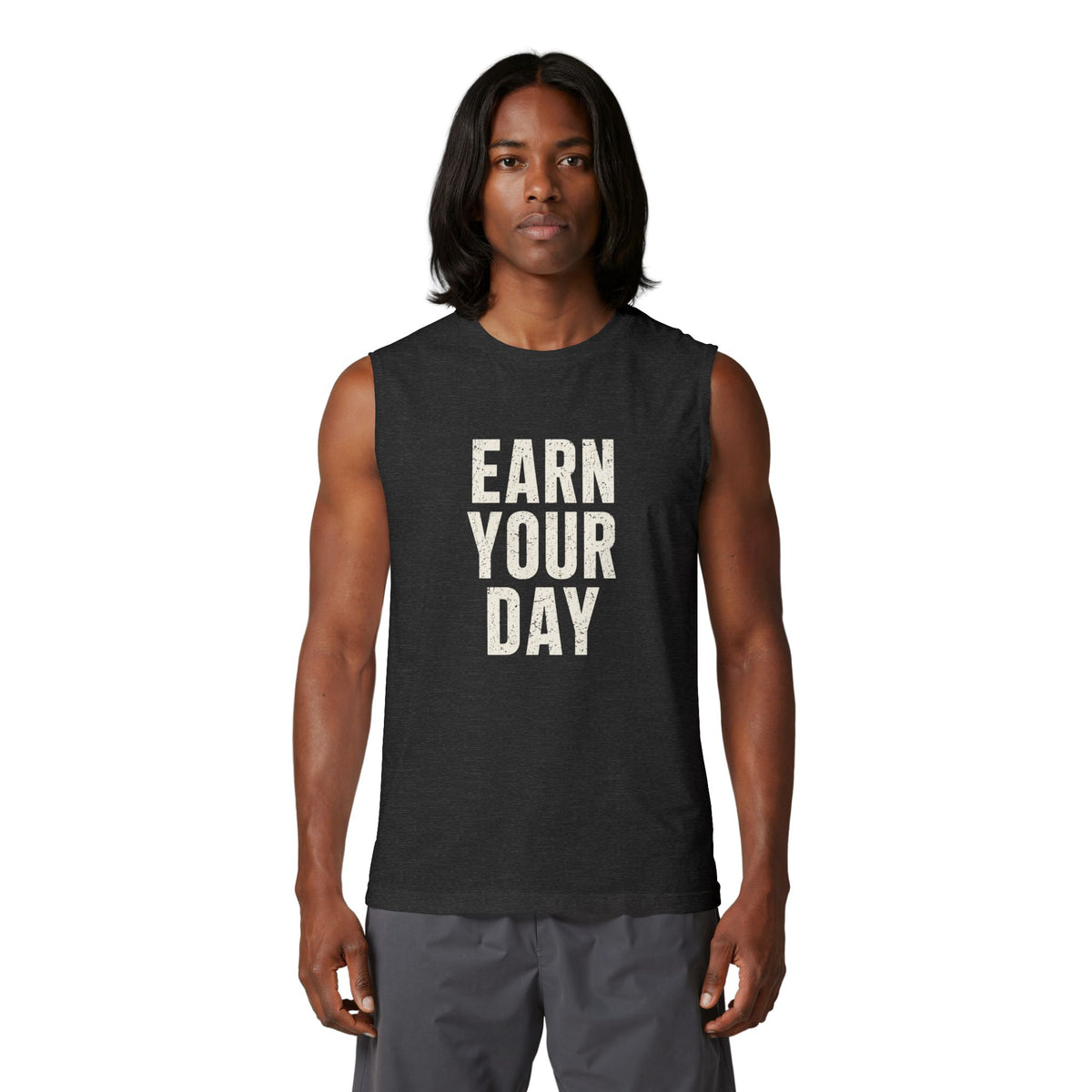 "Earn Your Day" Unisex Muscle Tank