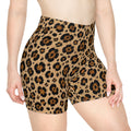 Leopard Print Biker Shorts