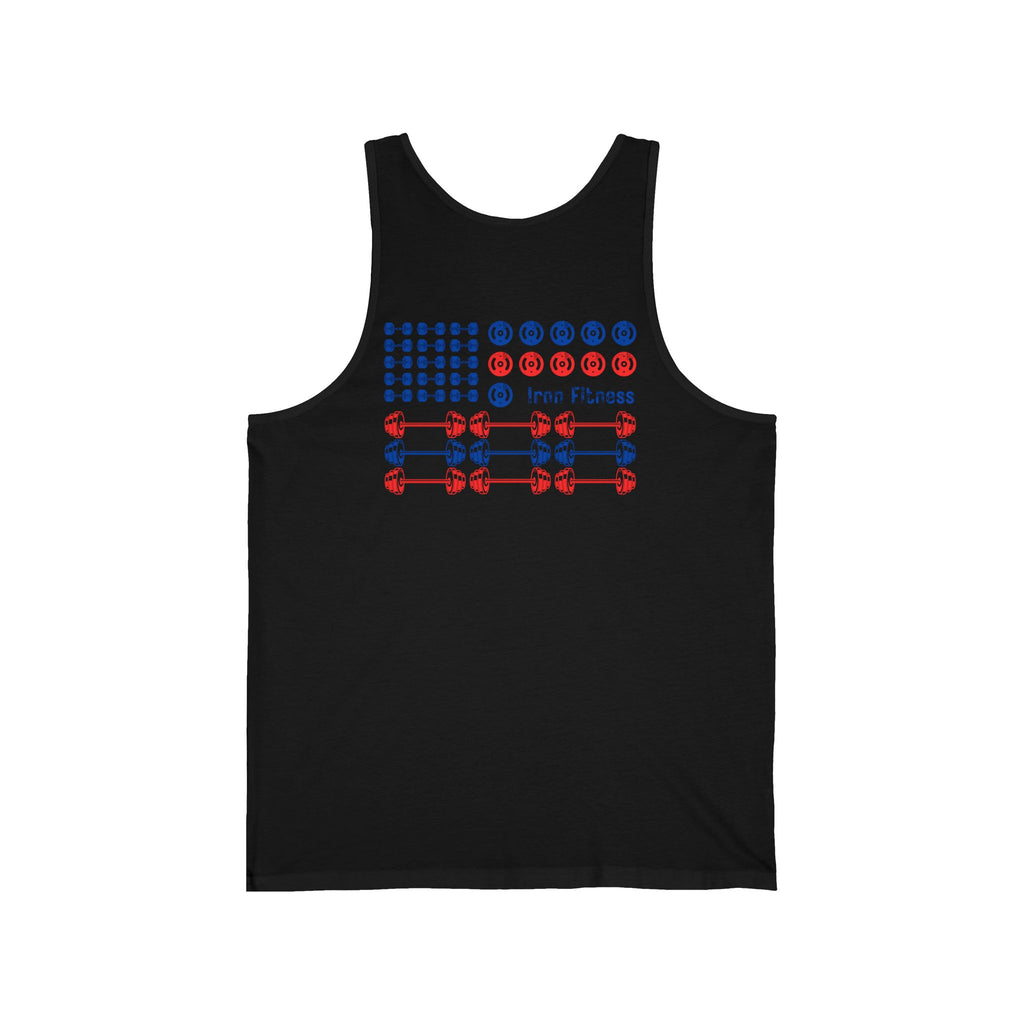 Iron Fitness Patriotic Flag Men's Tank Top