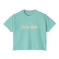 Lift Heavy Look Cute Boxy Tee | Retro Gym Graphic T-Shirt | Comfort Colors