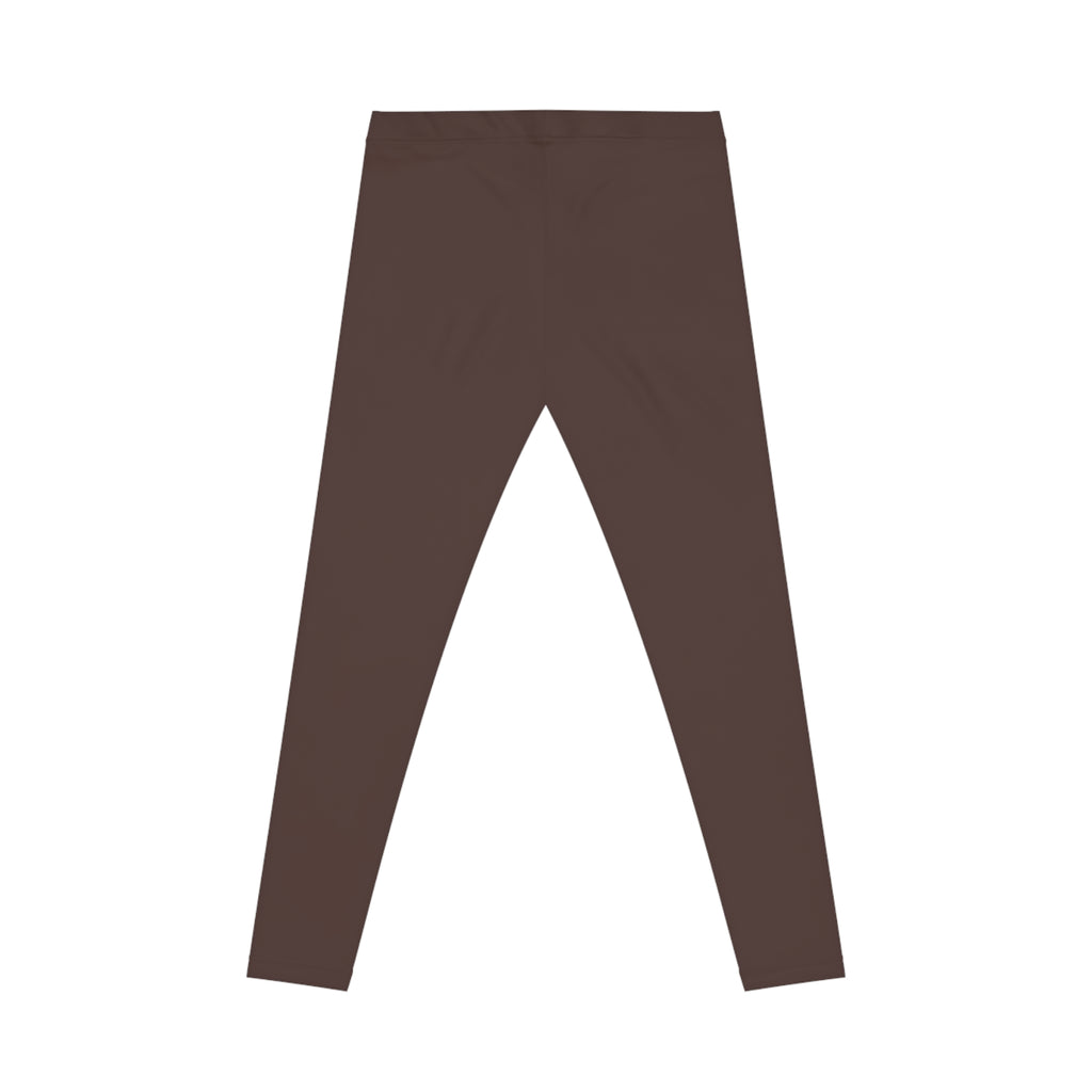 Women's Dark Chocolate High-Waisted Leggings | Versatile Athleisure & Lounge Pants
