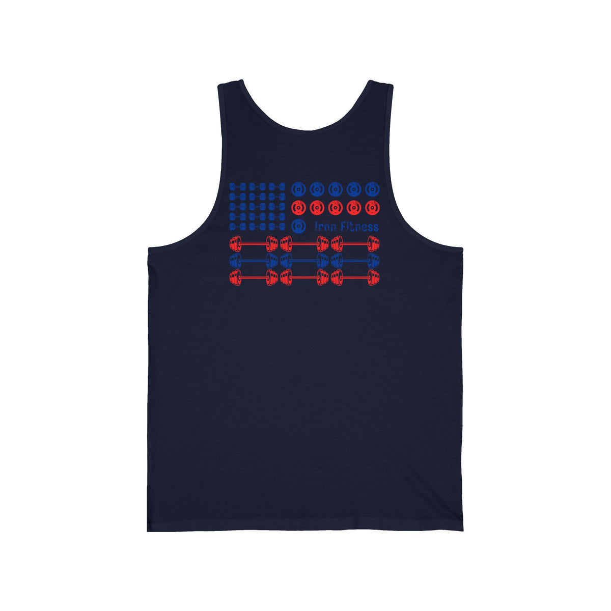 Iron Fitness Patriotic Flag Men's Tank Top