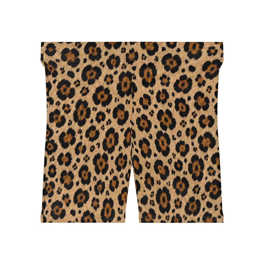 Leopard Print Biker Shorts