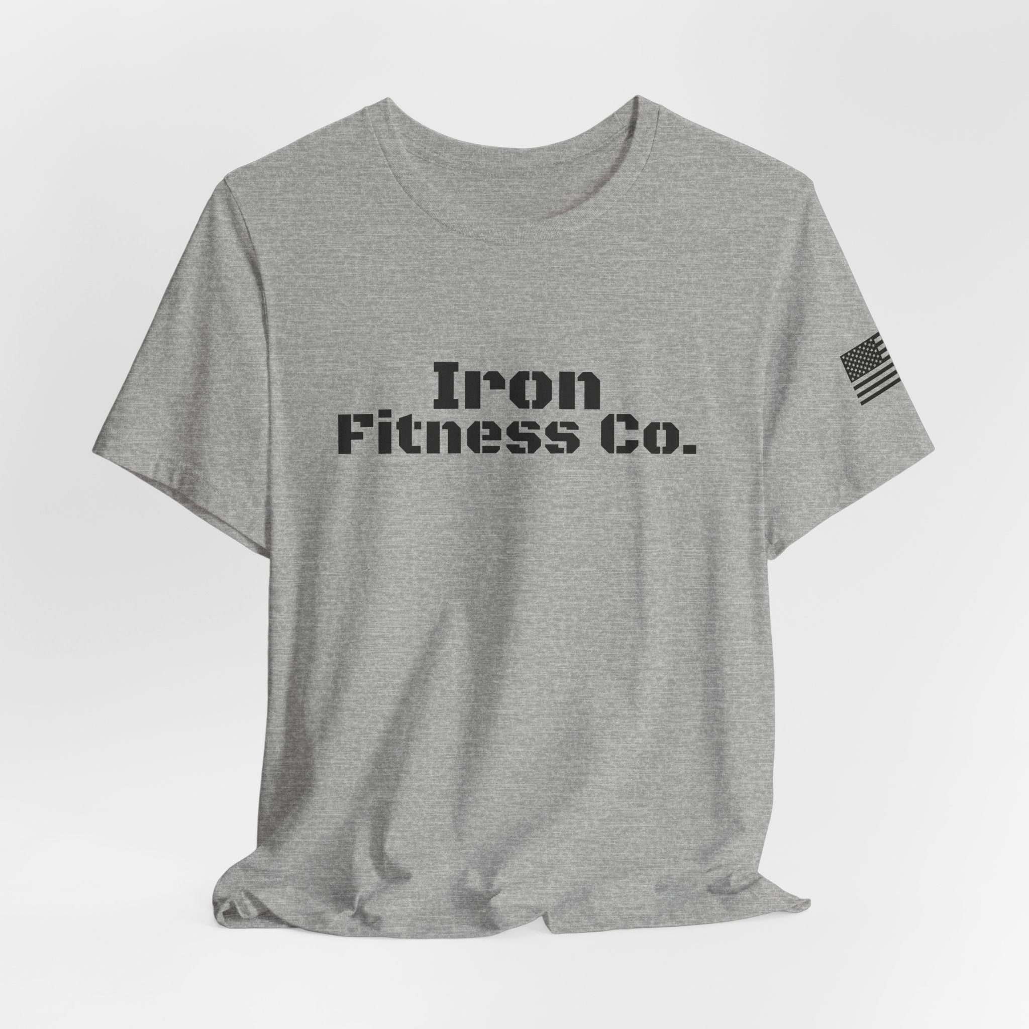 Iron Fitness Co. "American Made" Fitted Gym Tee | Bella Canvas 3001