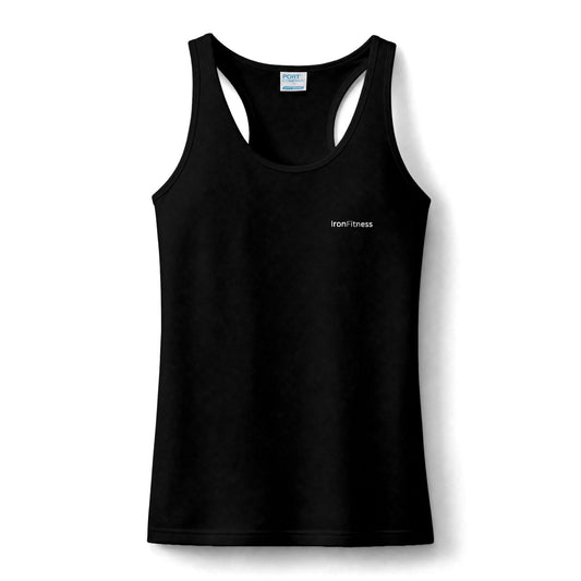 Iron Fitness Women's Athletic Workout Tank Top – Custom Barbell Flag Back Print