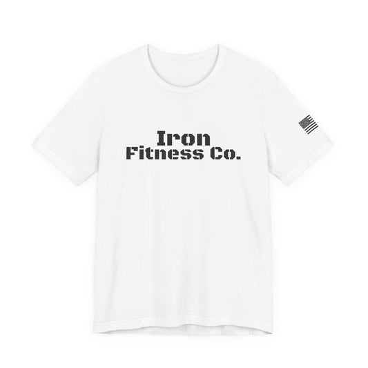 Iron Fitness Co. "American Made" Fitted Gym Tee | Bella Canvas 3001