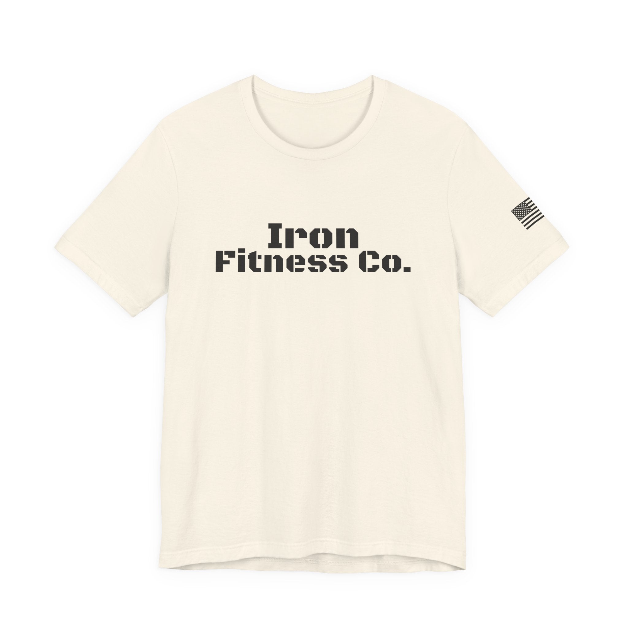 Iron Fitness Co. "American Made" Fitted Gym Tee | Bella Canvas 3001