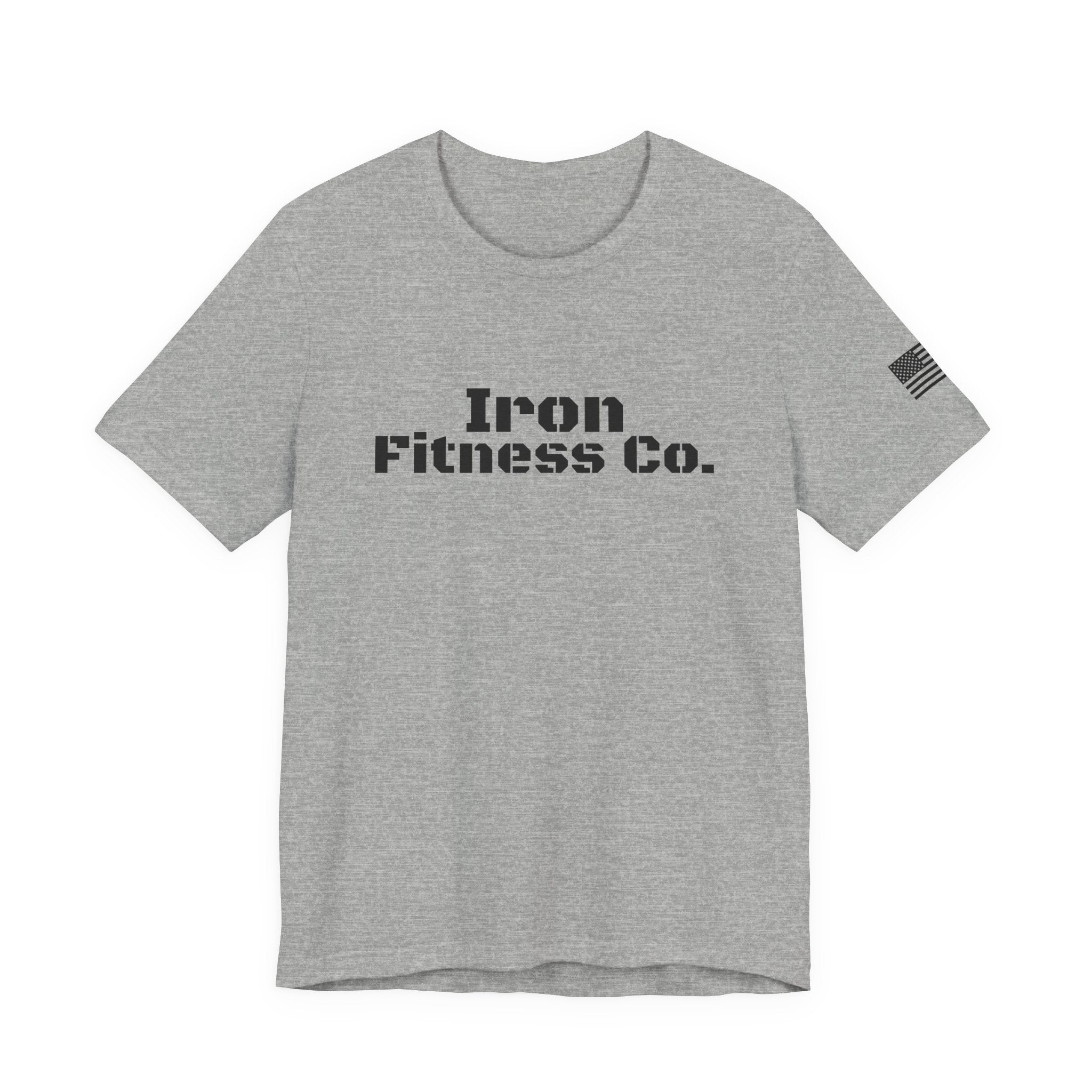 Iron Fitness Co. "American Made" Fitted Gym Tee | Bella Canvas 3001