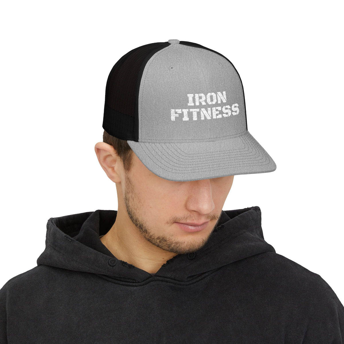 Iron Fitness Embroidered Trucker Hat