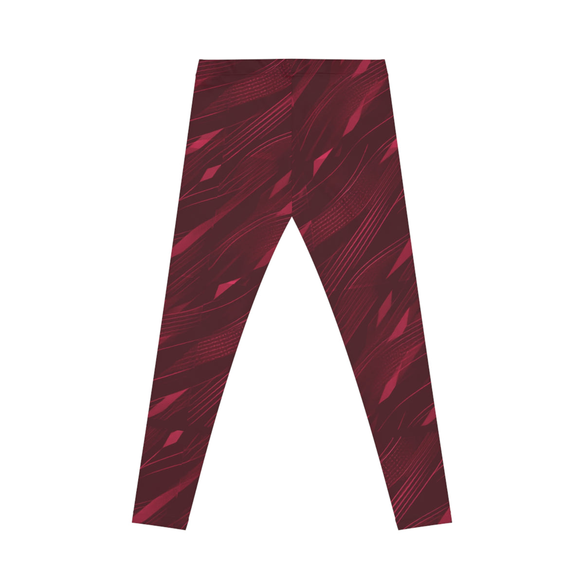 Iron Fitness Burgundy Abstract Leggings