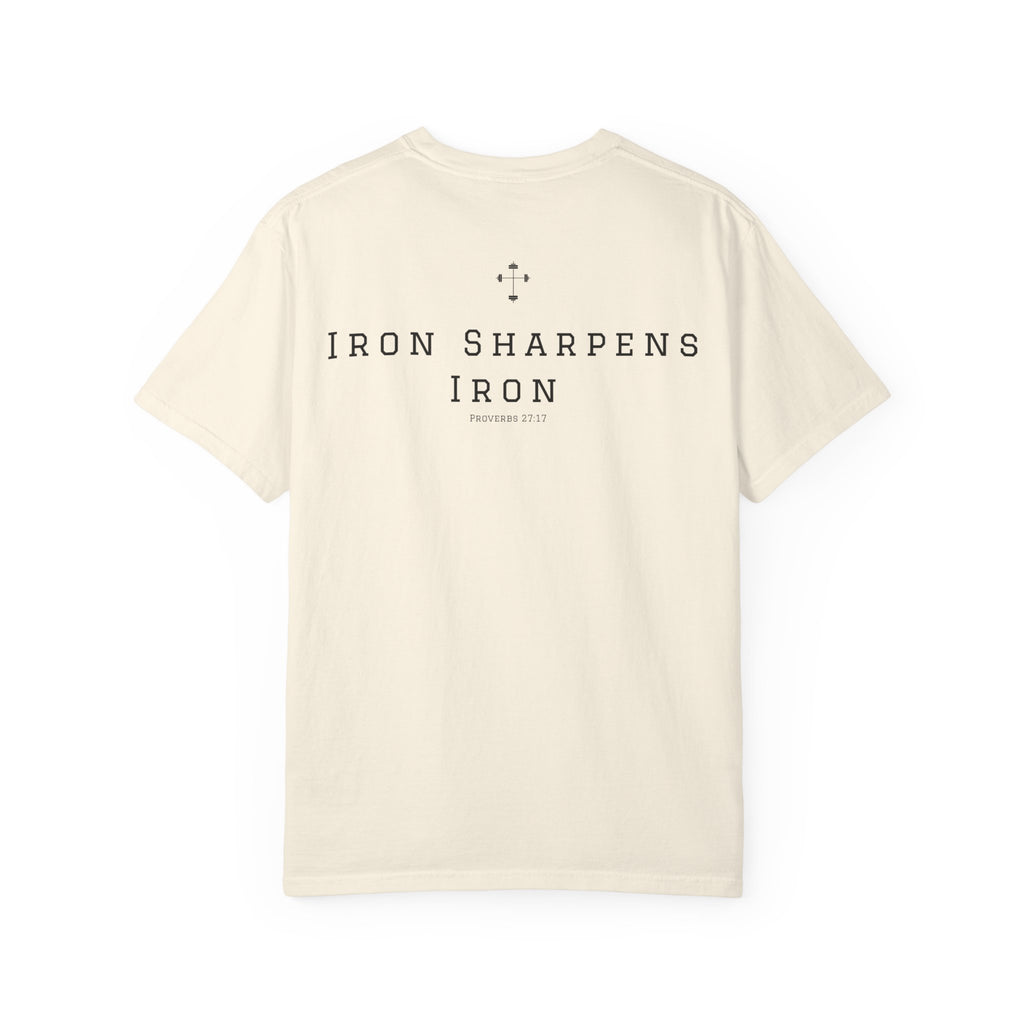 Iron Sharpens Iron - Christian Fitness Heavyweight Tee