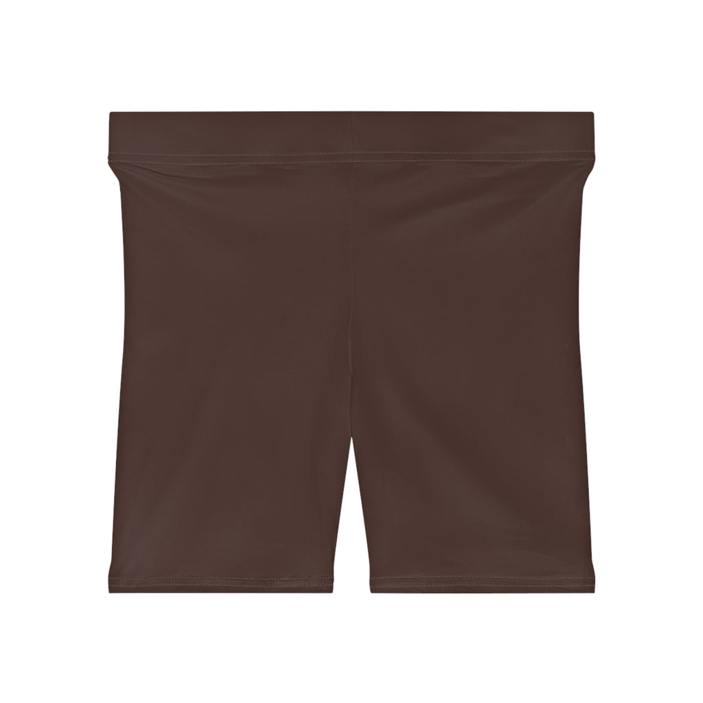 Dark Chocolate Fitness Biker Shorts
