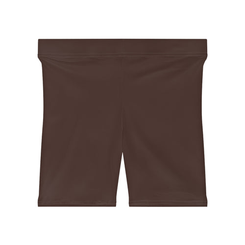 Dark Chocolate Fitness Biker Shorts