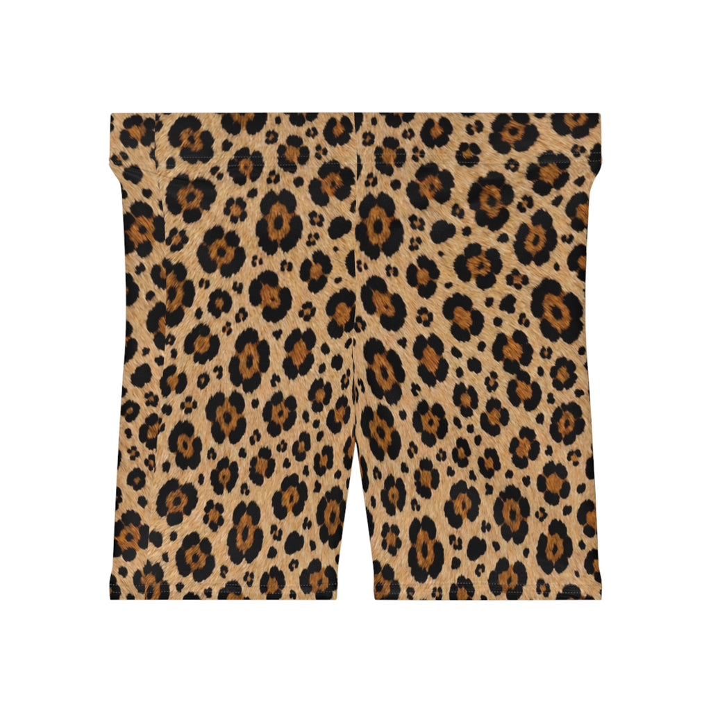 Leopard Print Biker Shorts