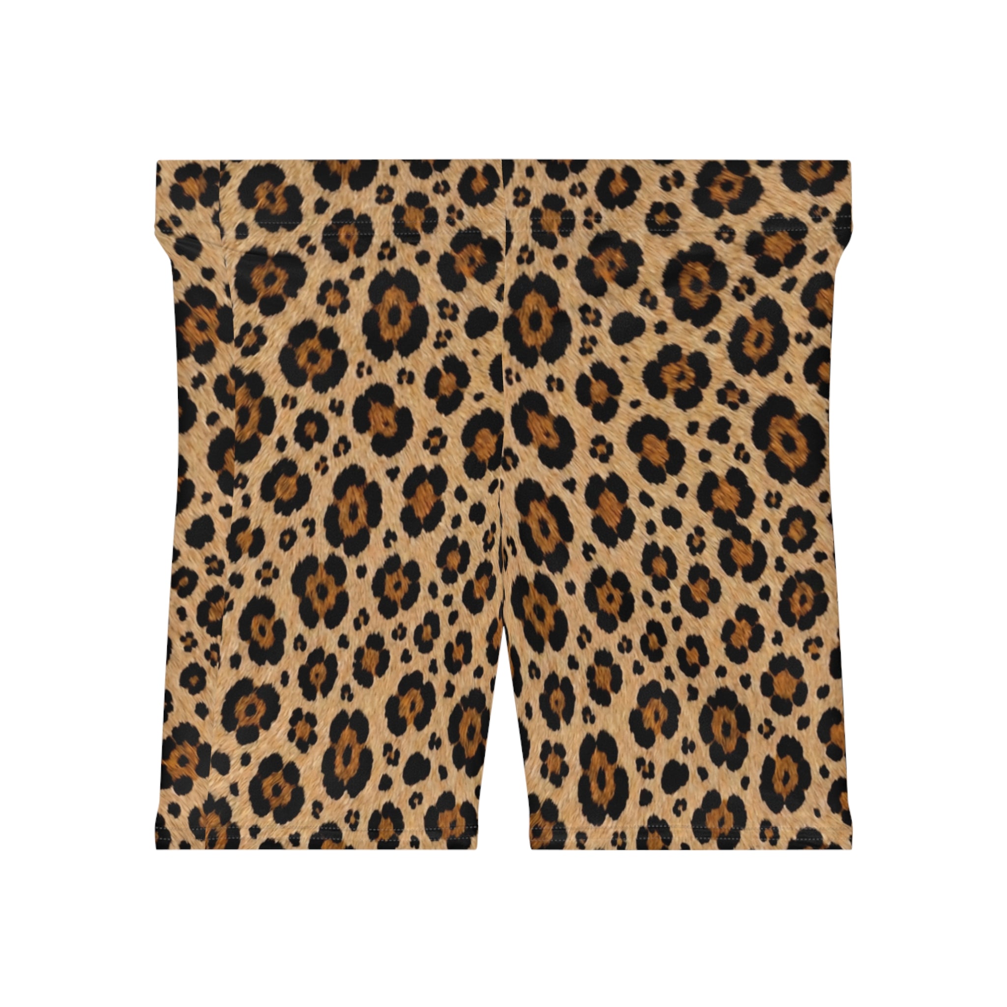 Leopard Print Biker Shorts