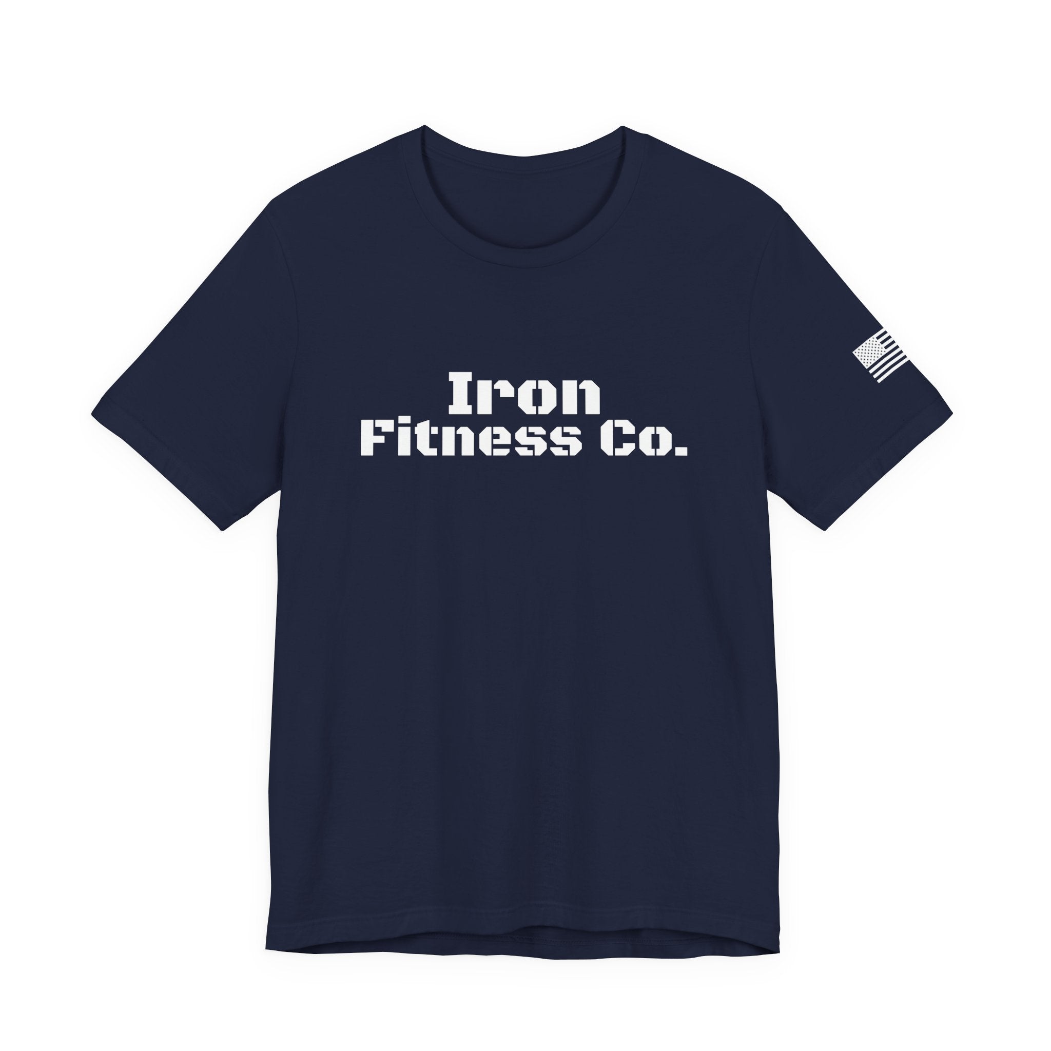Iron Fitness Co. "American Made" Fitted Gym Tee | Bella Canvas 3001