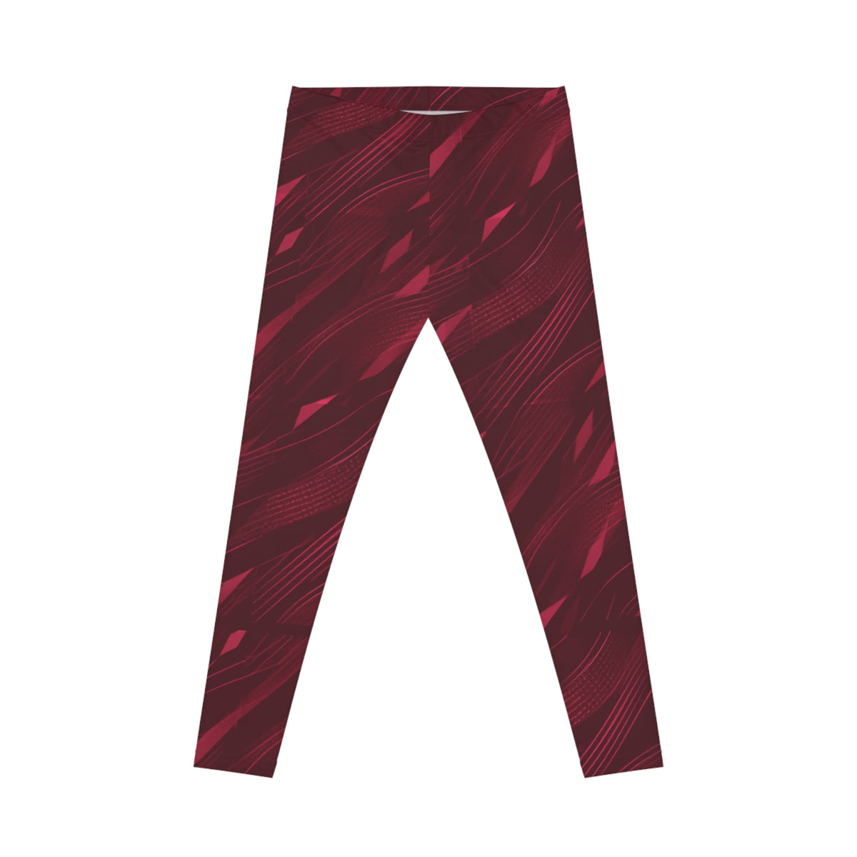 Iron Fitness Burgundy Abstract Leggings