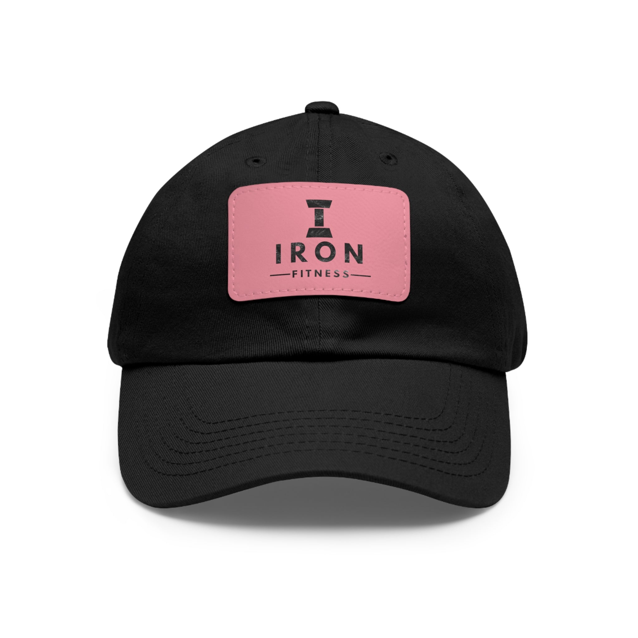 Iron Fitness Leather Patch Dad Hat | Unisex Vintage-Style Baseball Cap