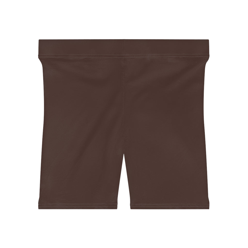 Dark Chocolate Fitness Biker Shorts