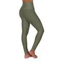 Women's Olive Drab High-Waisted Leggings | Versatile Athleisure & Lounge Pants