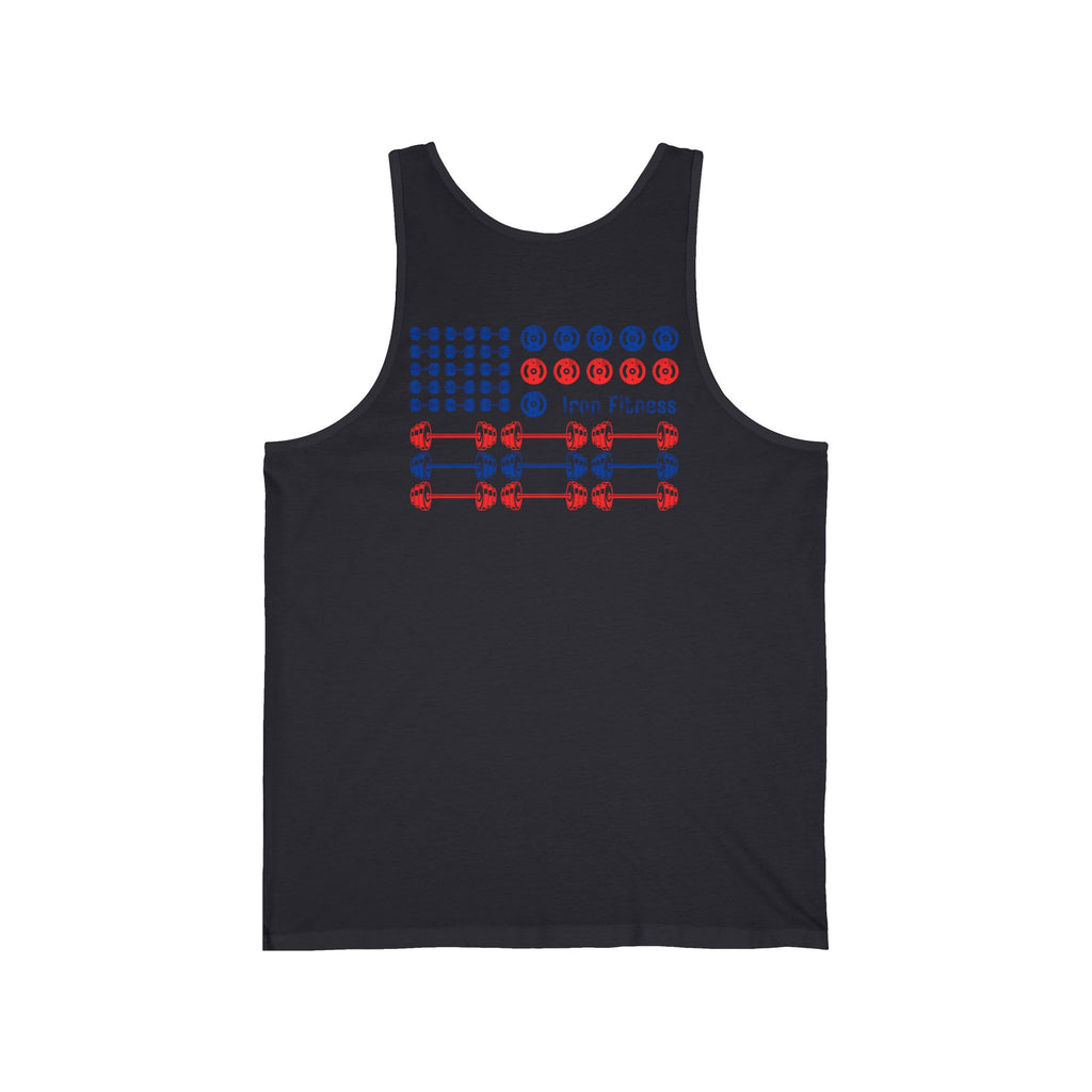 Iron Fitness Patriotic Flag Men's Tank Top