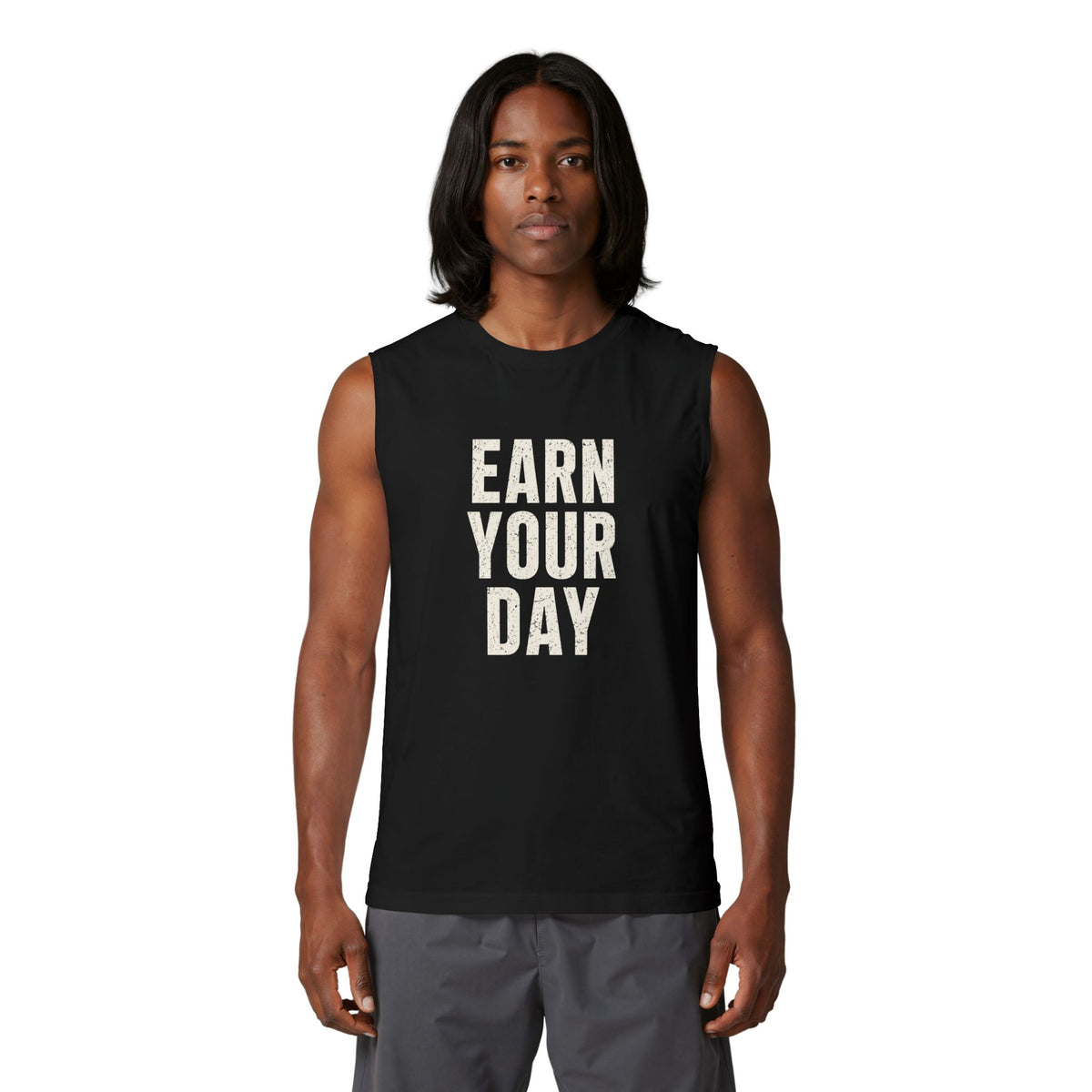 "Earn Your Day" Unisex Muscle Tank