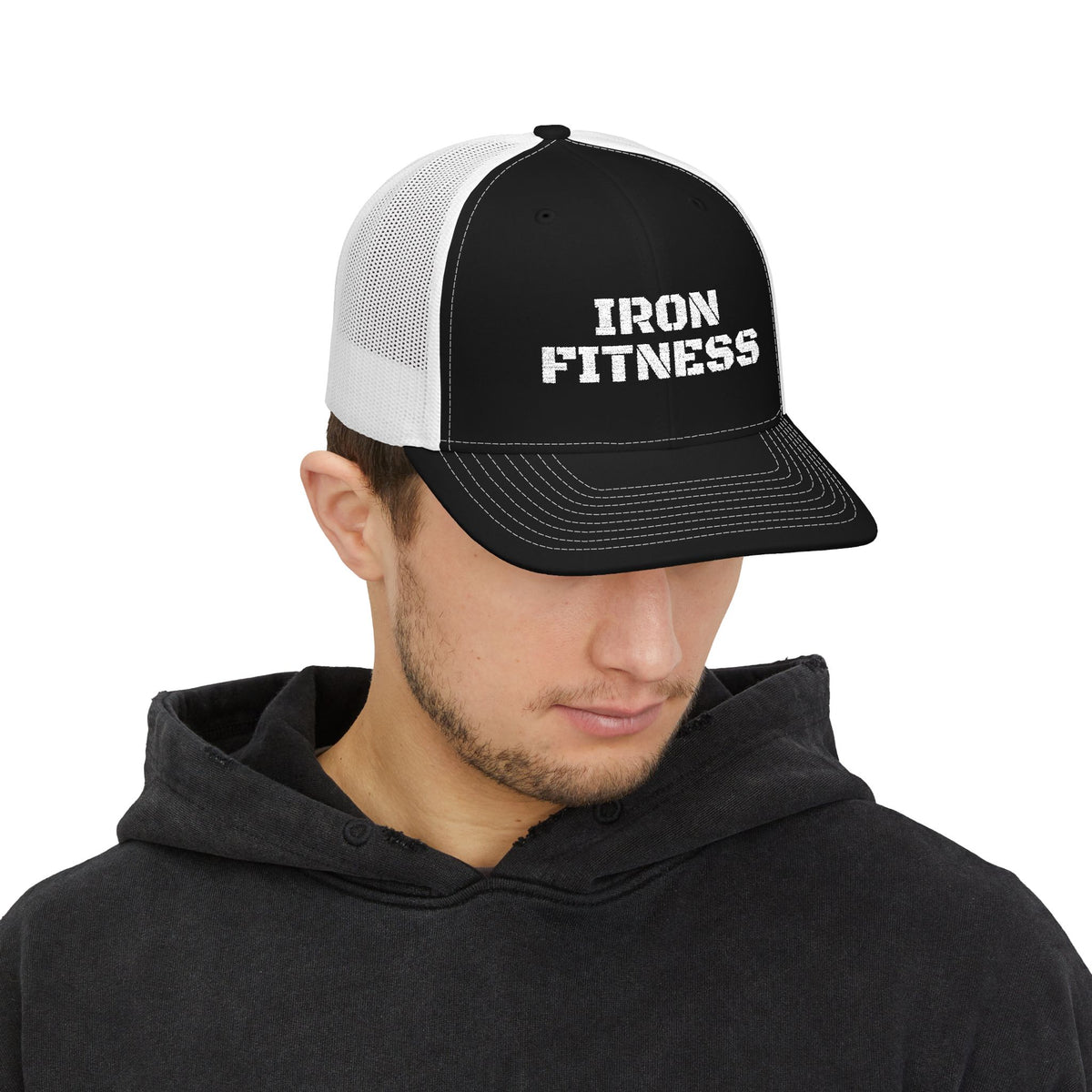Iron Fitness Embroidered Trucker Hat